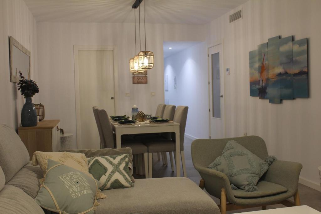 Posezení v ubytování Apartamento El Sueño Mojácar 1ª Línea de playa