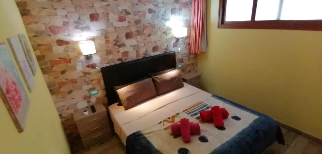 Posteľ alebo postele v izbe v ubytovaní Apartamento Glamour near Yumbo Center