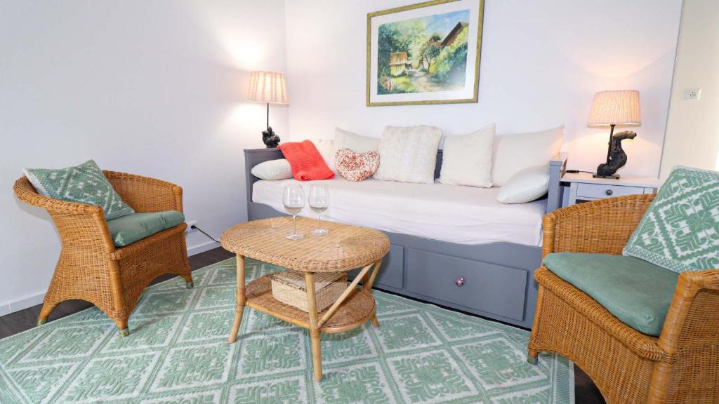 A bed or beds in a room at Urlaub am Kinispa