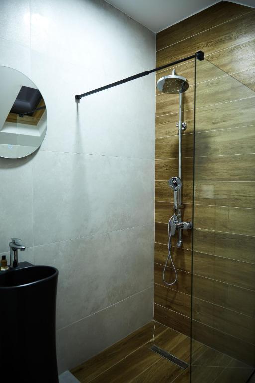 Koupelna v ubytování Amico Hotel