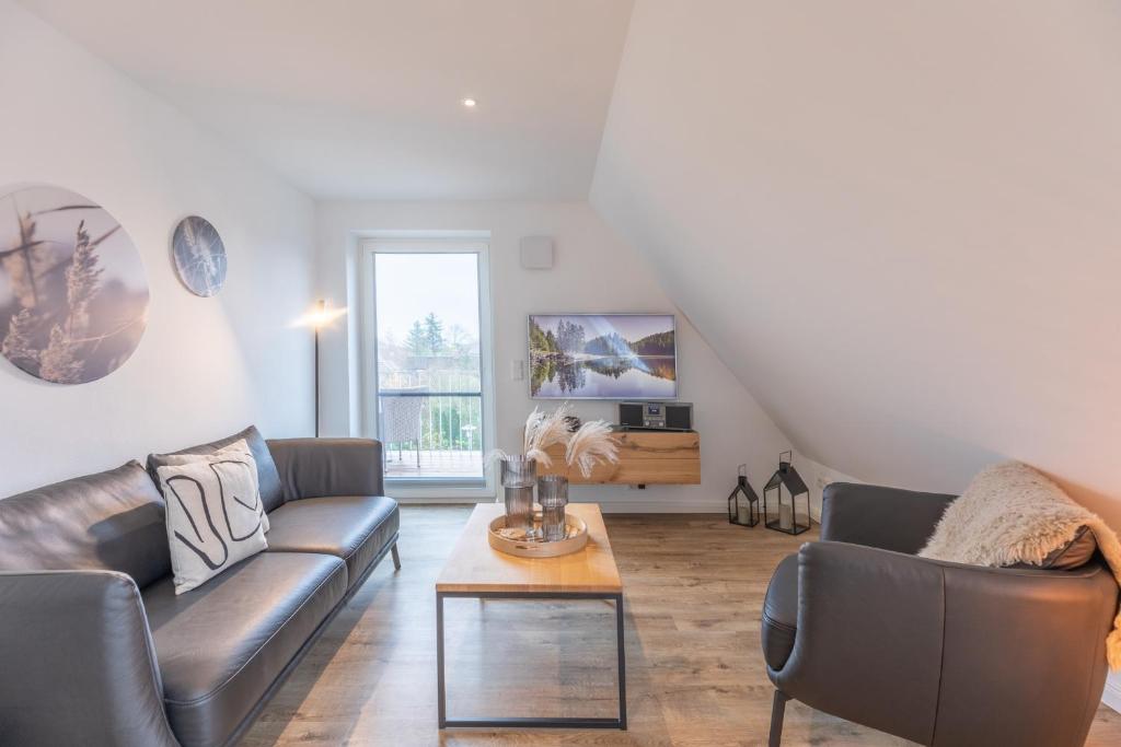 Posezení v ubytování Getidenhus Lütje