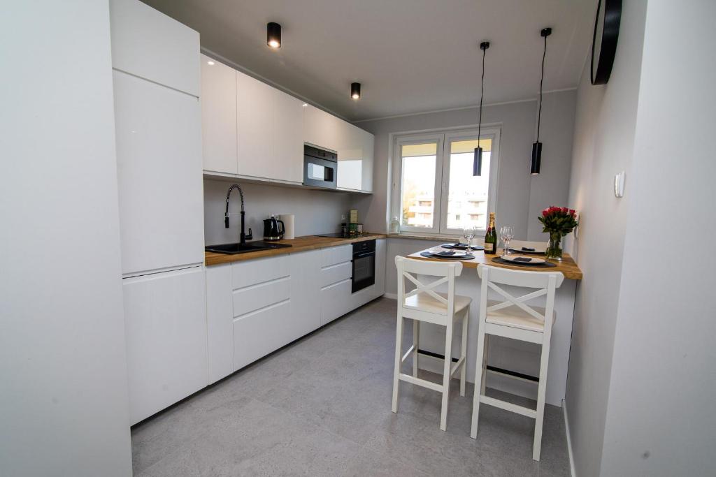 Kuchyňa alebo kuchynka v ubytovaní Apartament KOPERNIK w centrum