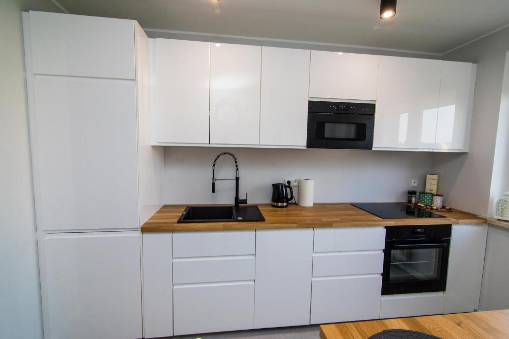 Kuchyňa alebo kuchynka v ubytovaní Apartament KOPERNIK w centrum