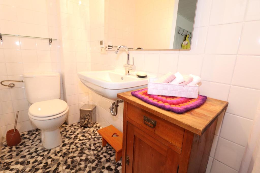 A bathroom at Urlaub am Kinispa