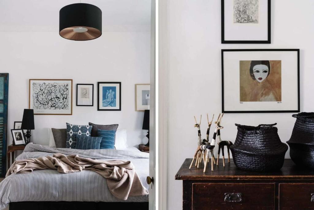 Giường trong phòng chung tại Piccadilly House Daylesford