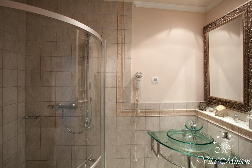 Koupelna v ubytování Luxury Rooms Minjon
