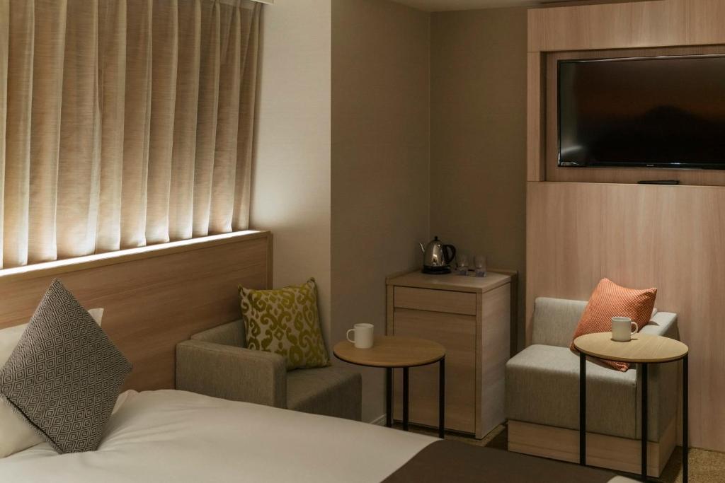 TV a/nebo společenská místnost v ubytování Hotel JAL City Haneda Tokyo West Wing