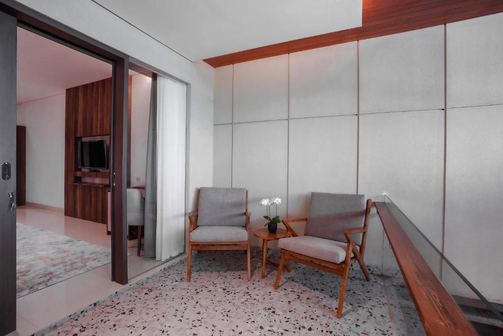 Posezení v ubytování Forest Hills Hotel