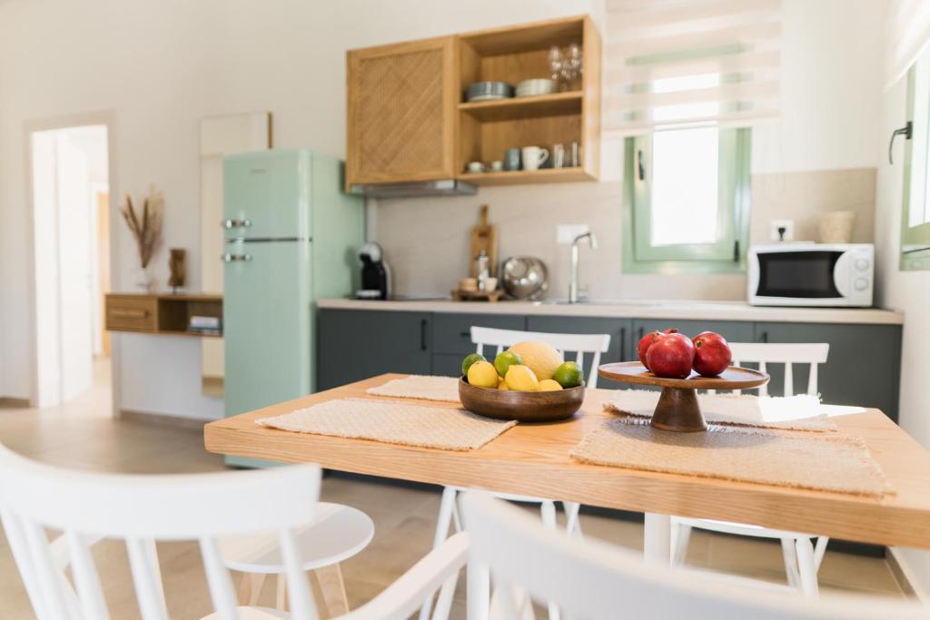 Kuchyň nebo kuchyňský kout v ubytování Magnolia Villas Thassos