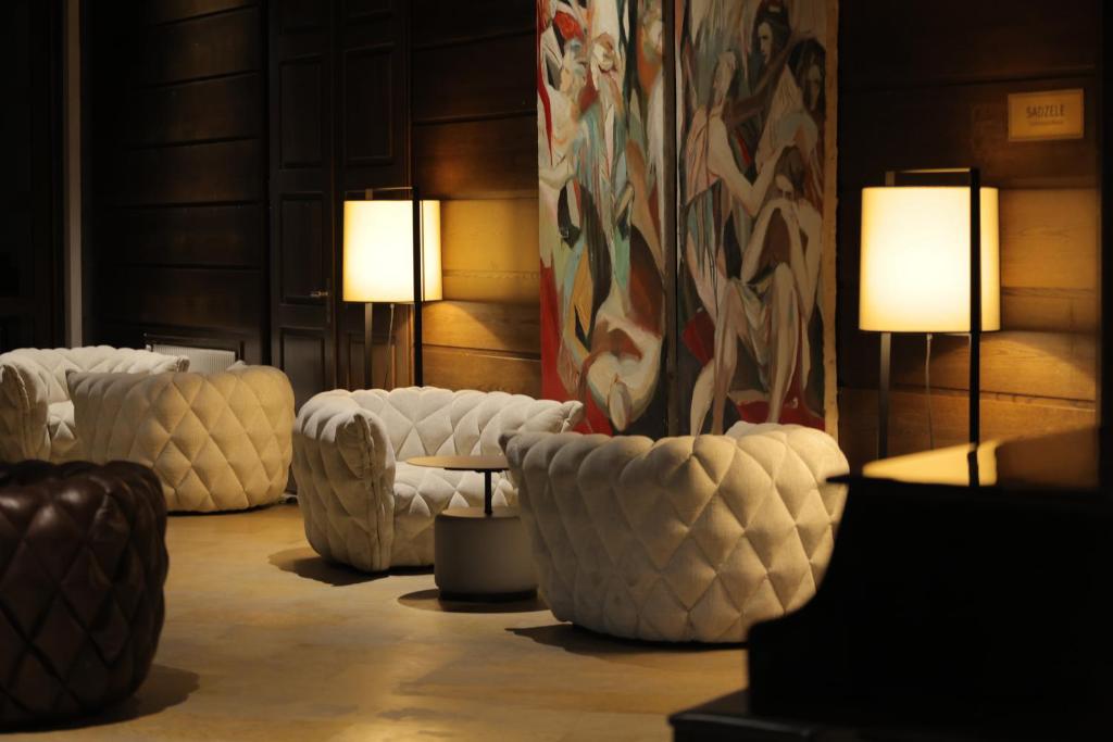 Posezení v ubytování Marco Polo Hotel Gudauri