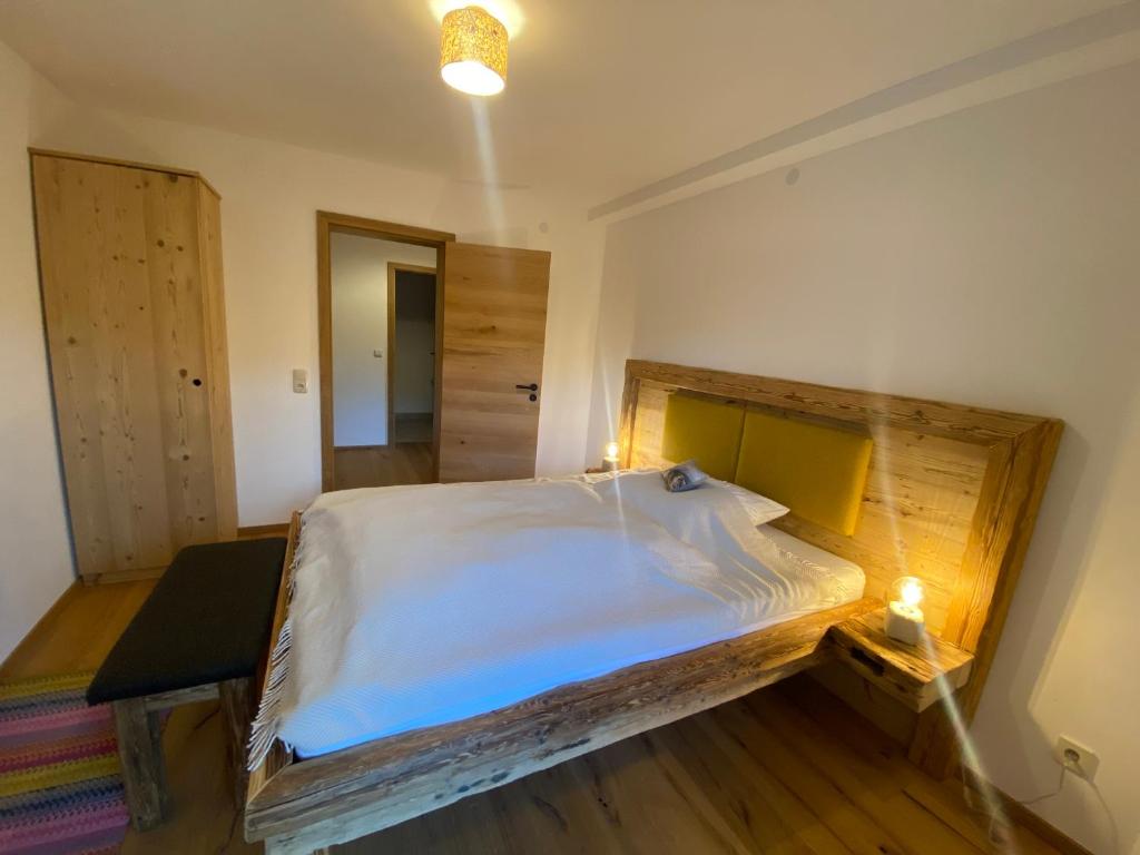 Postel nebo postele na pokoji v ubytování Gipfel Stuben
