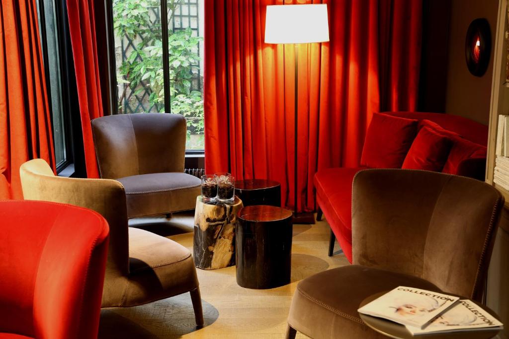 Posezení v ubytování Hôtel Molière