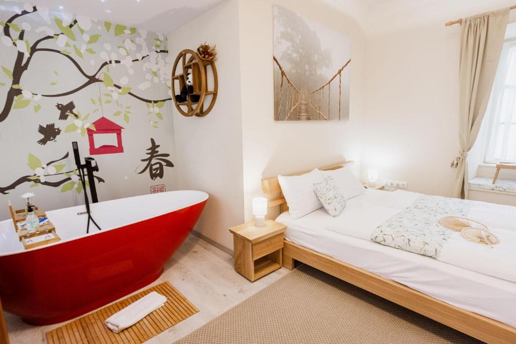 Dunakavics XIII Apartman - Habitación Doble De Lujo Con Baño