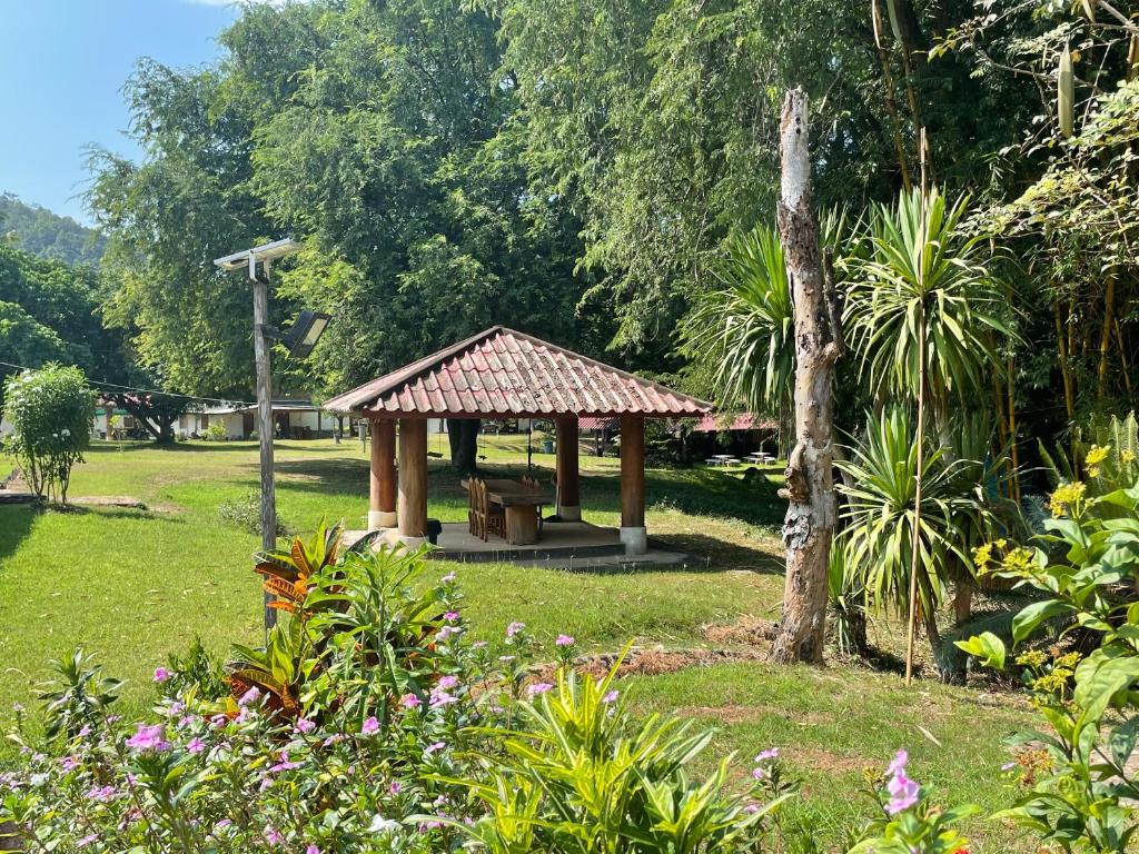 Zahrada ubytování The Creek Garden Resort Huainamrin เดอะ ครีก การ์เด้น รีสอร์ท ห้วยน้าริน