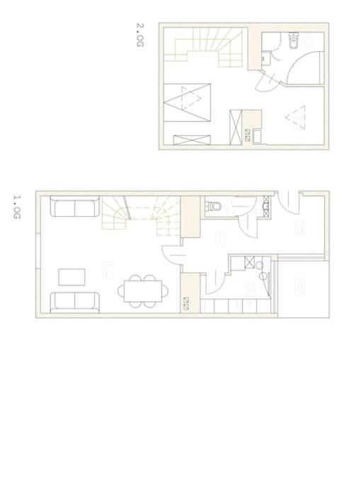 Plan piętra w obiekcie Luxurious maisonette apartment at the heart of Vienna