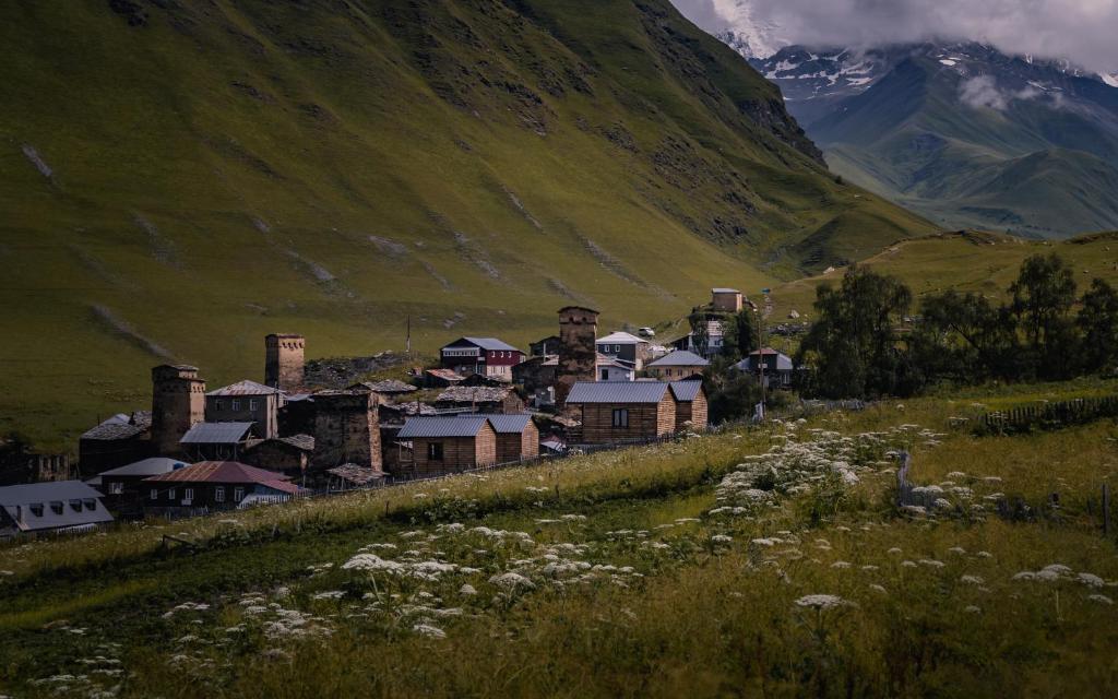 Paisaje cerca de este chalet de montaña