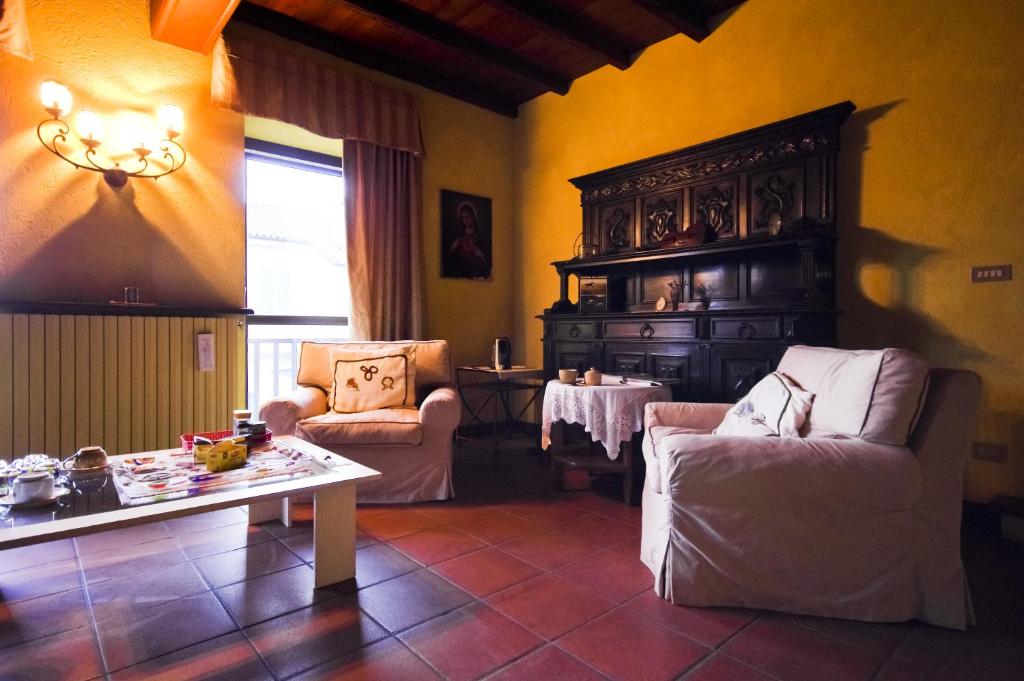 Posezení v ubytování B&B il Baciass