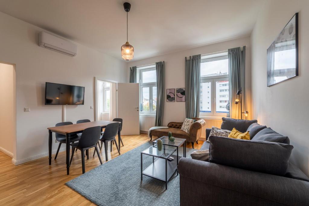 TV a/nebo společenská místnost v ubytování josef's home I Comfort Apartment I Metro Access