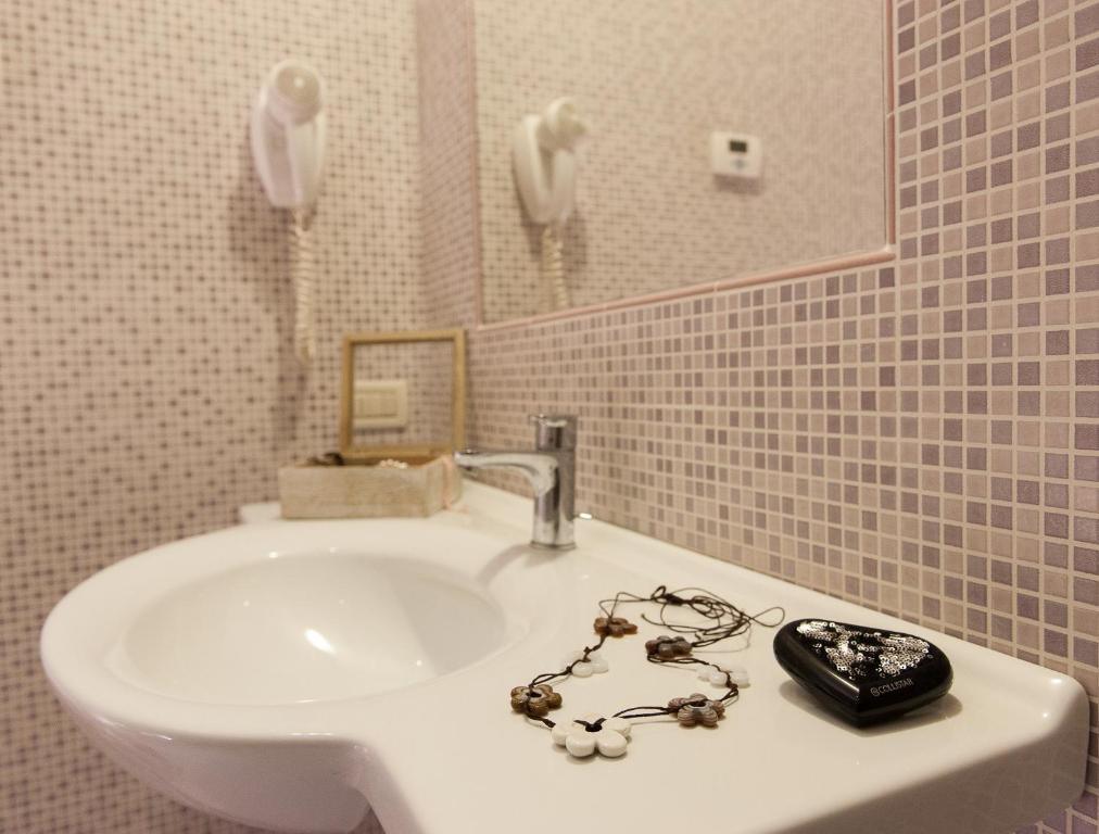 Koupelna v ubytování Residence Cà Beregana