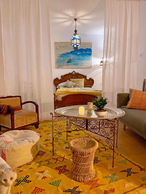 Posezení v ubytování Casa Amigos - La Viña