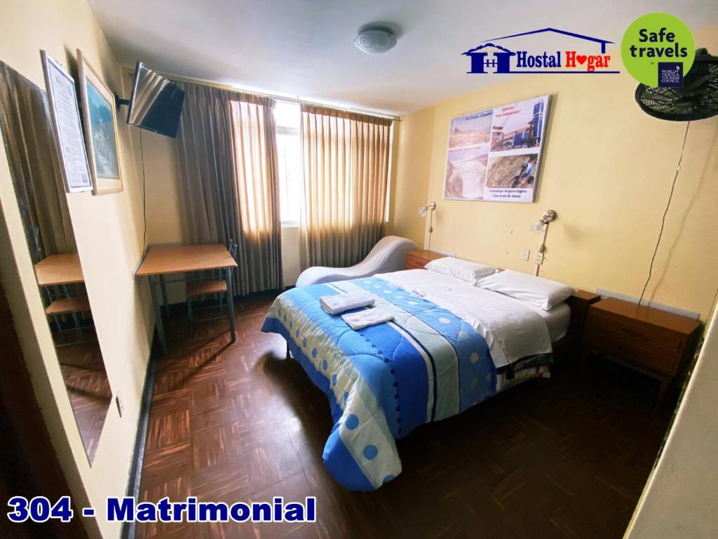 Postel nebo postele na pokoji v ubytování HOSTAL HOGAR 3 Estrellas - CHEPÉN