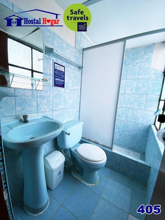 Koupelna v ubytování HOSTAL HOGAR 3 Estrellas - CHEPÉN