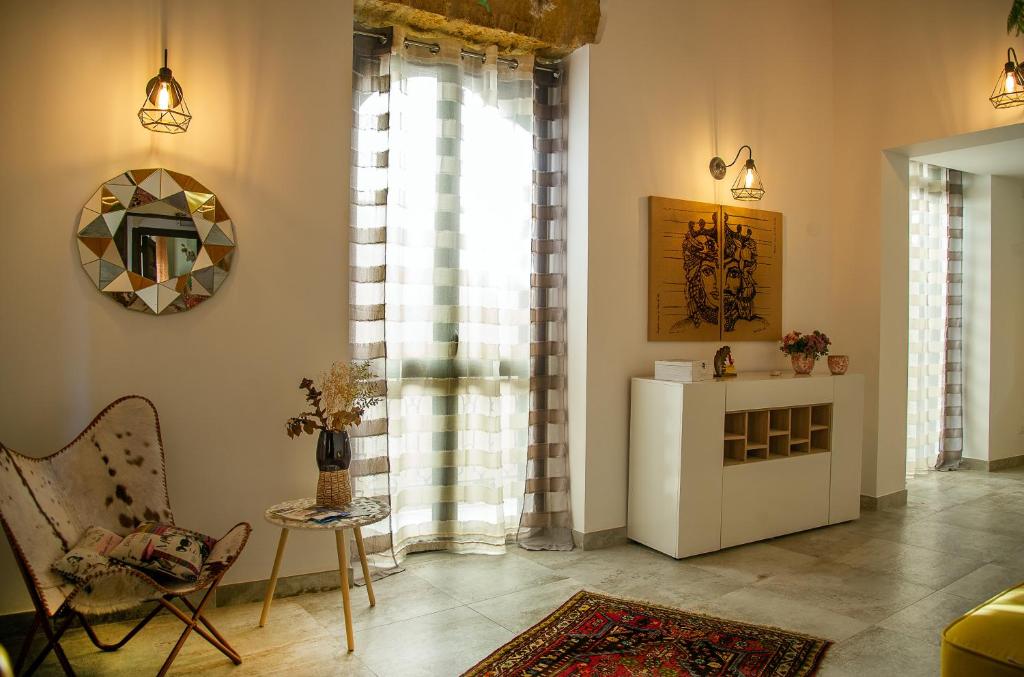 Posezení v ubytování La Perla della Cattedrale luxury home