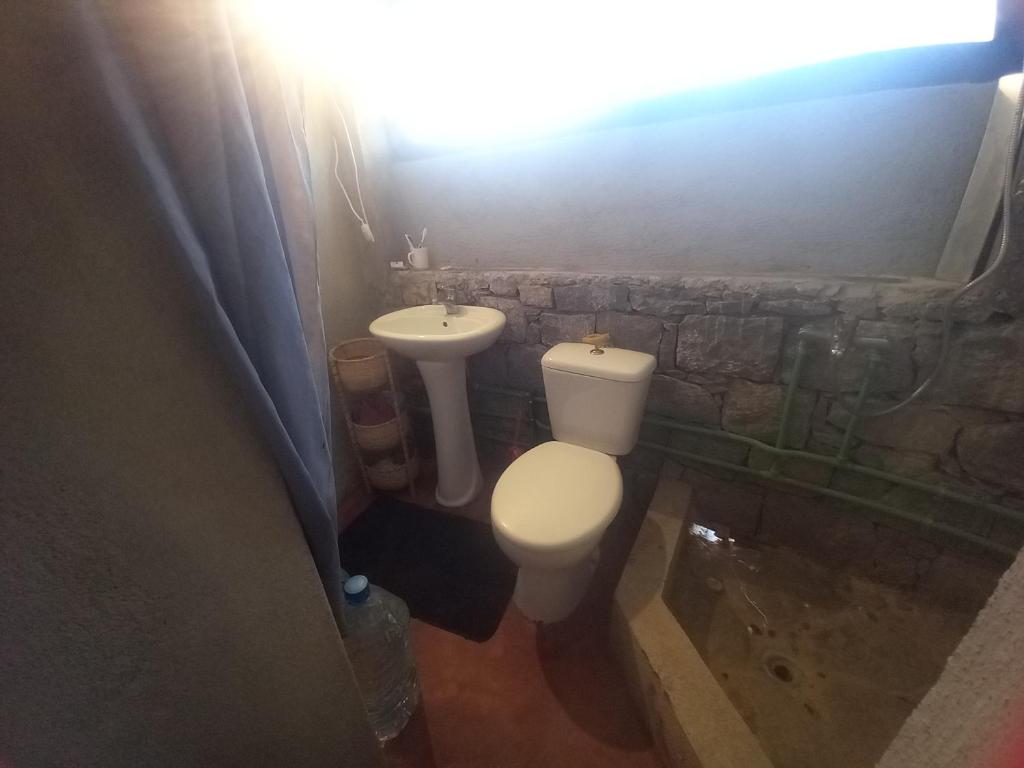 Koupelna v ubytování Casa Fabrice