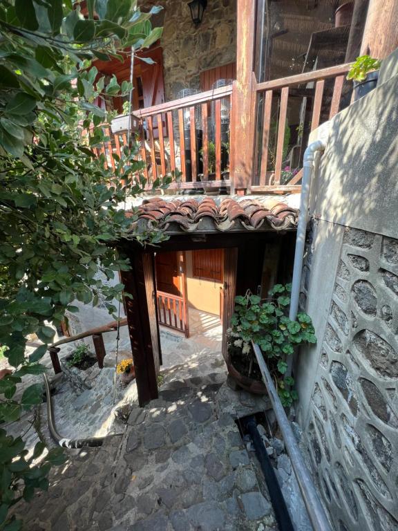 Balkón nebo terasa v ubytování GaliniCafe22-suites
