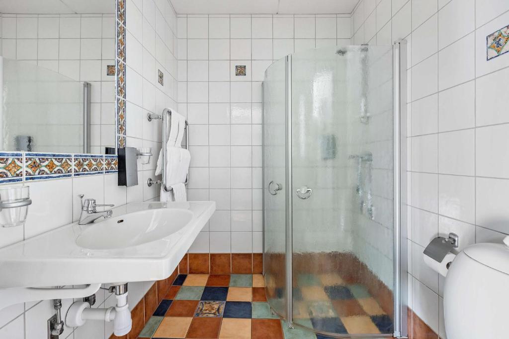 Koupelna v ubytování Best Western Hotel Norra Vattern