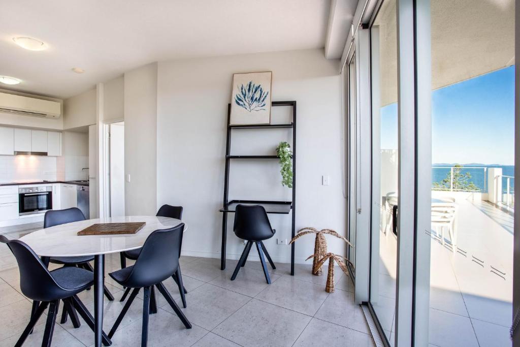 Balkón nebo terasa v ubytování Ocean View Apartment Yeppoon