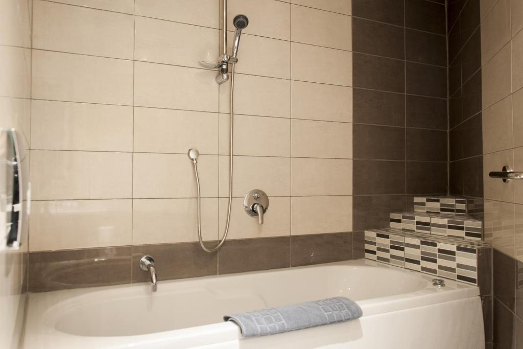Koupelna v ubytování Hotel Marianna