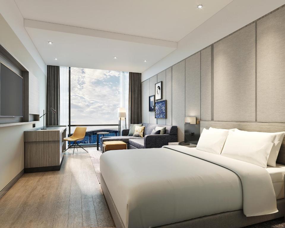 Hyatt Place Hangzhou International Airportにあるシーティングエリア