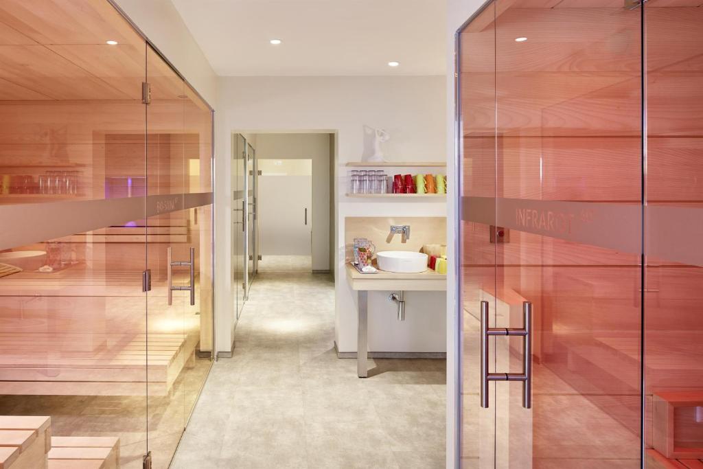 Koupelna v ubytování keyone rooms Loisach