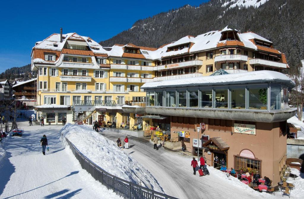 Hotel Silberhorn - Residences & Spa Wengen зимой