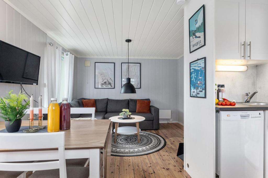 Kuchyň nebo kuchyňský kout v ubytování Topcamp Rustberg - Hafjell