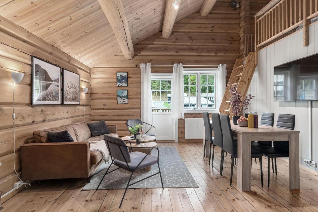 Posezení v ubytování Topcamp Rustberg - Hafjell