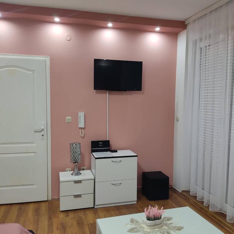 TV o dispositivi per l'intrattenimento presso Apartman Maja