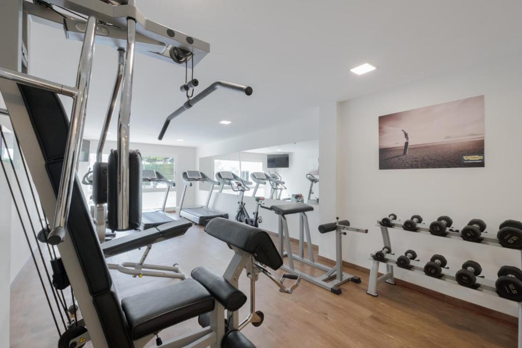 Fitness centrum a/nebo fitness zařízení v ubytování Gran Hotel Las Fuentes