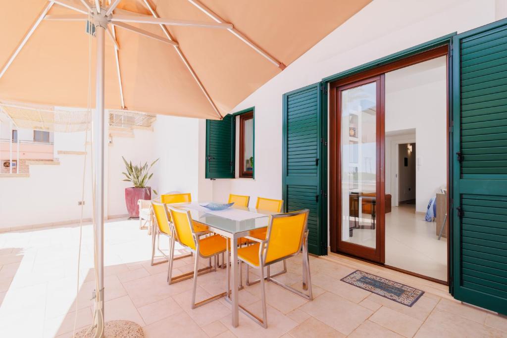 A patio or other outdoor area at Leukasia