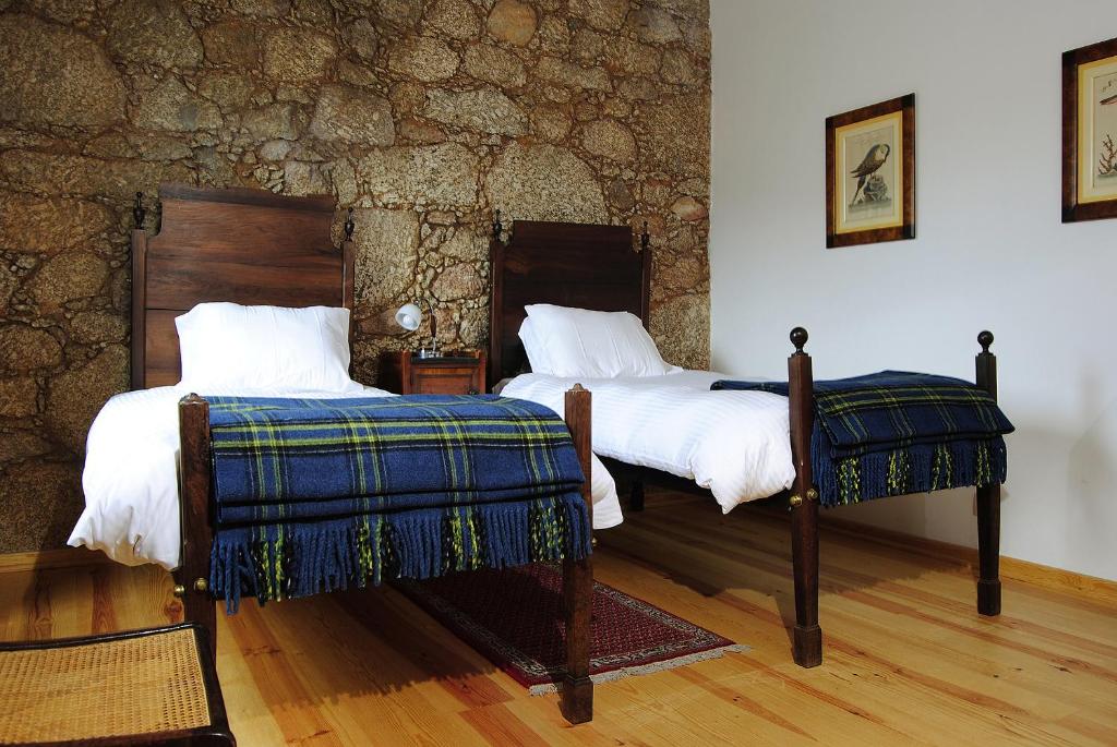 Uma cama ou camas num quarto em Quinta de Seves