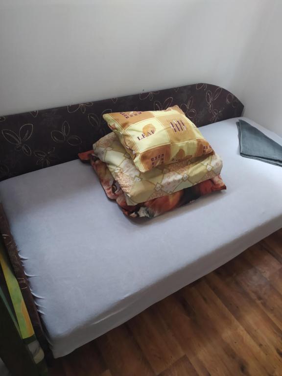 Postel nebo postele na pokoji v ubytování REMPIN - RANTIN egyébszállás