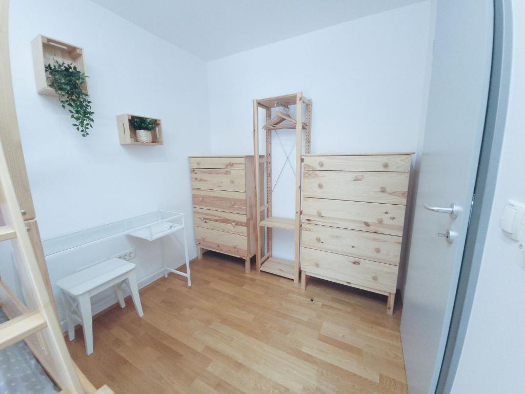 Postel nebo postele na pokoji v ubytování Apartma M&J