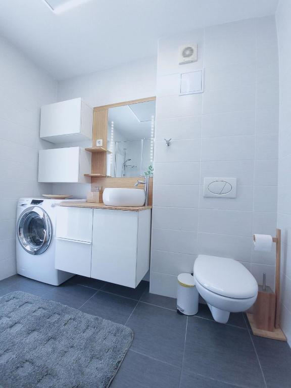 Koupelna v ubytování Apartma M&J
