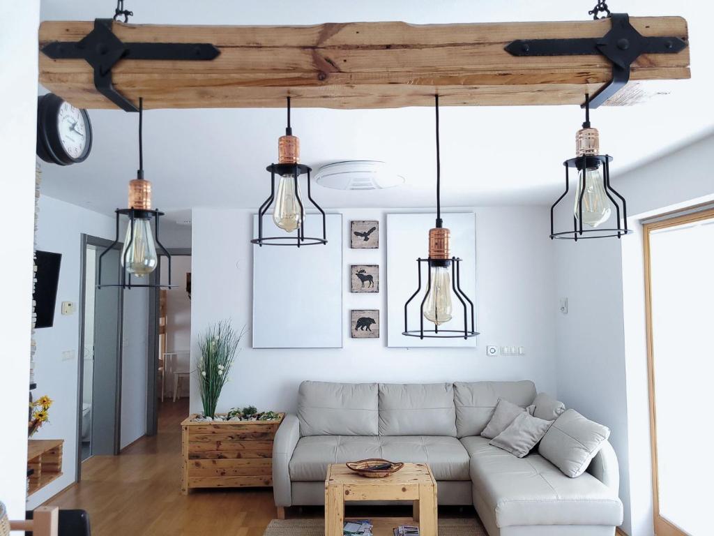 Posezení v ubytování Apartma M&J