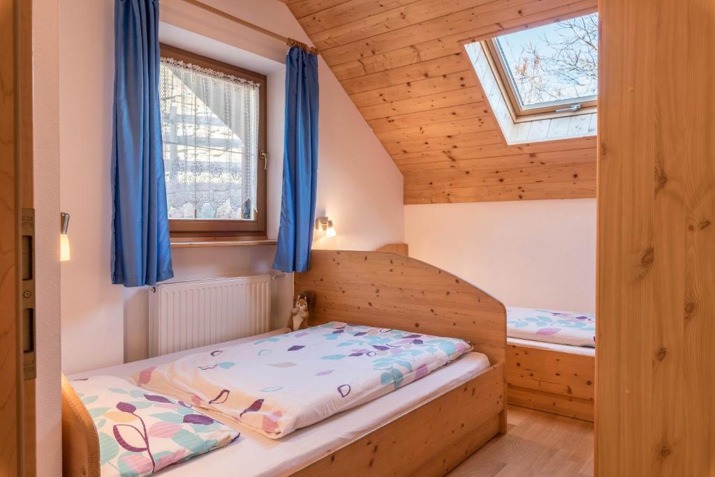Postel nebo postele na pokoji v ubytování Rosengarten