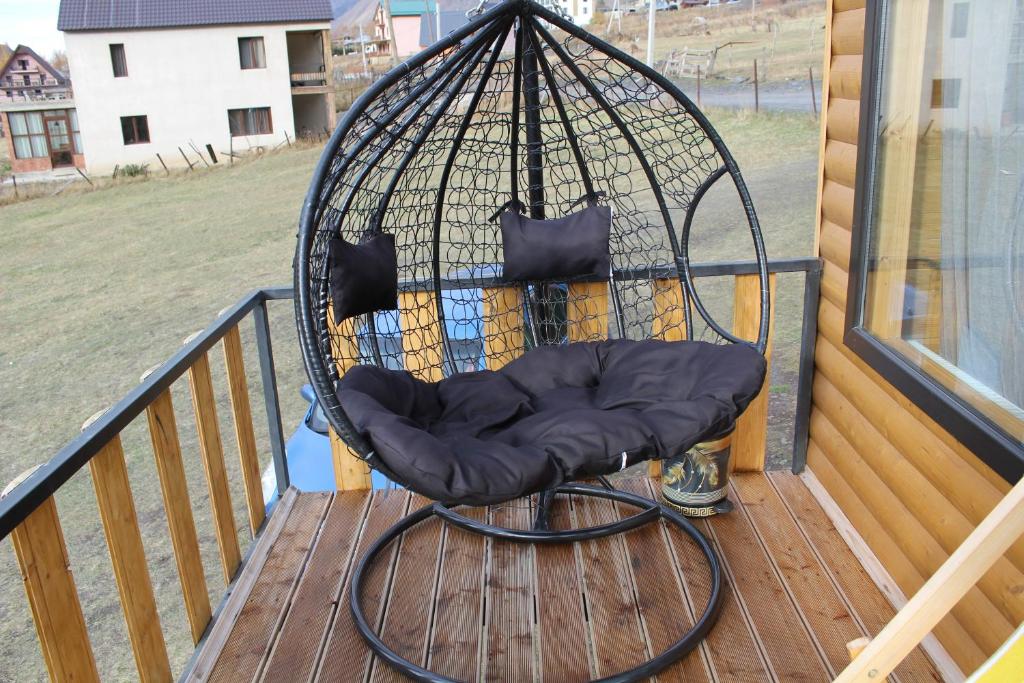 Balkón nebo terasa v ubytování mood villa Kazbegi