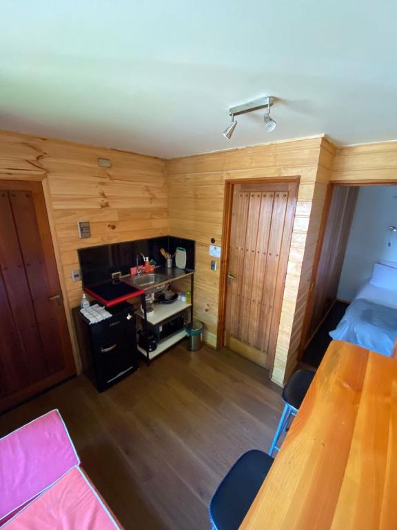 Postel nebo postele na pokoji v ubytování French Andes Apart Hostel
