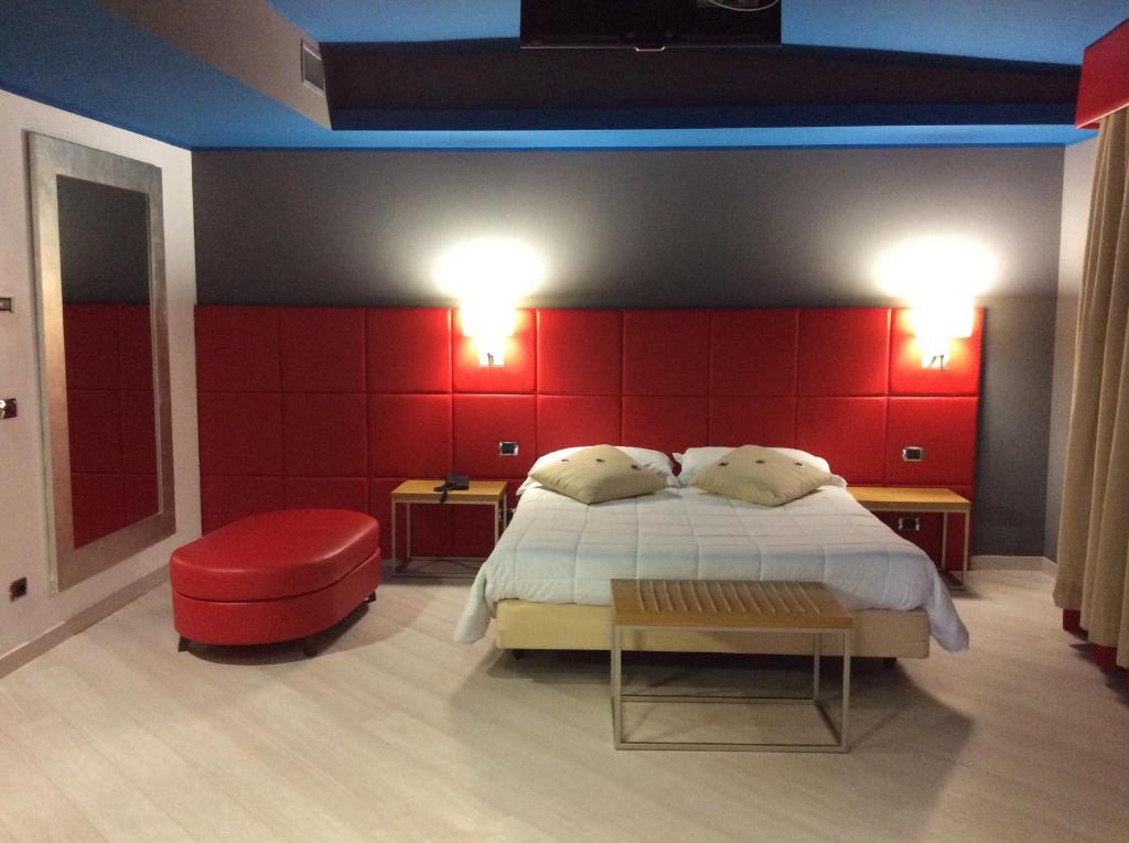 Postel nebo postele na pokoji v ubytování Hotel Motel Futura