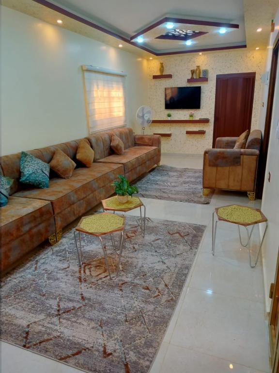 אזור ישיבה ב-شقه فندقيه.Apartment,Petra